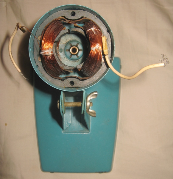 Stator Windings Tied Down View